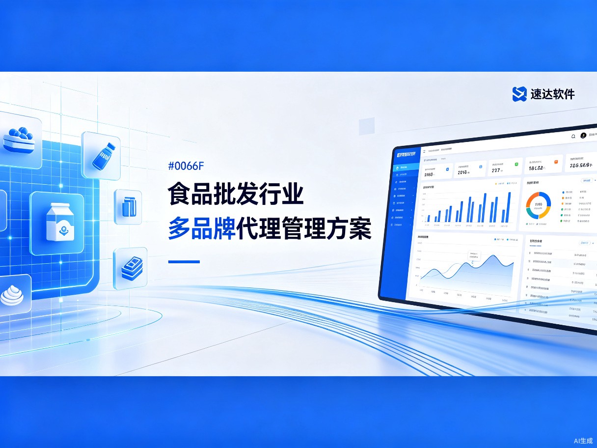 食品批发行业多品牌代理管理方案 速达3000助力高效运营