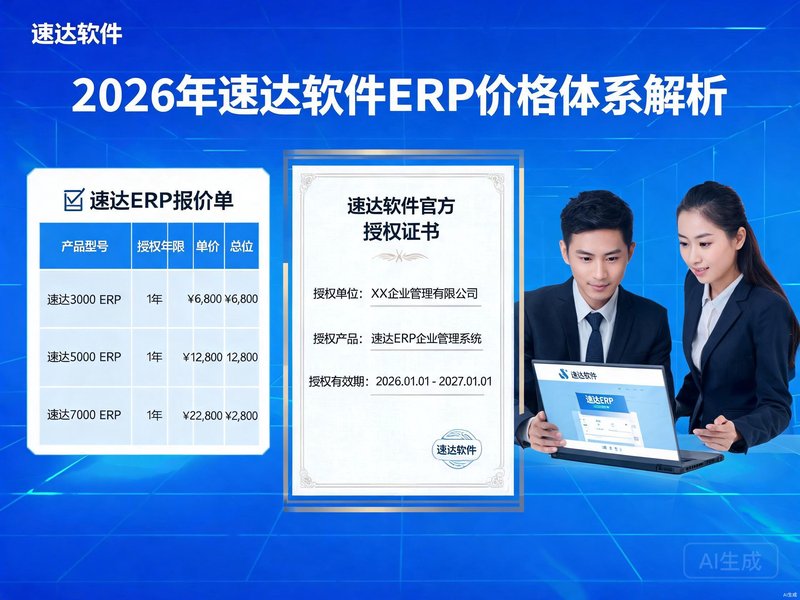 速达软件2026年最新价格体系解析|全国企业ERP采购授权标准