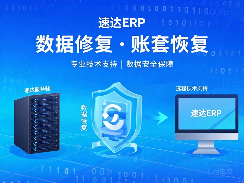 速达软件数据修复与账套恢复教程｜全国远程技术支持服务