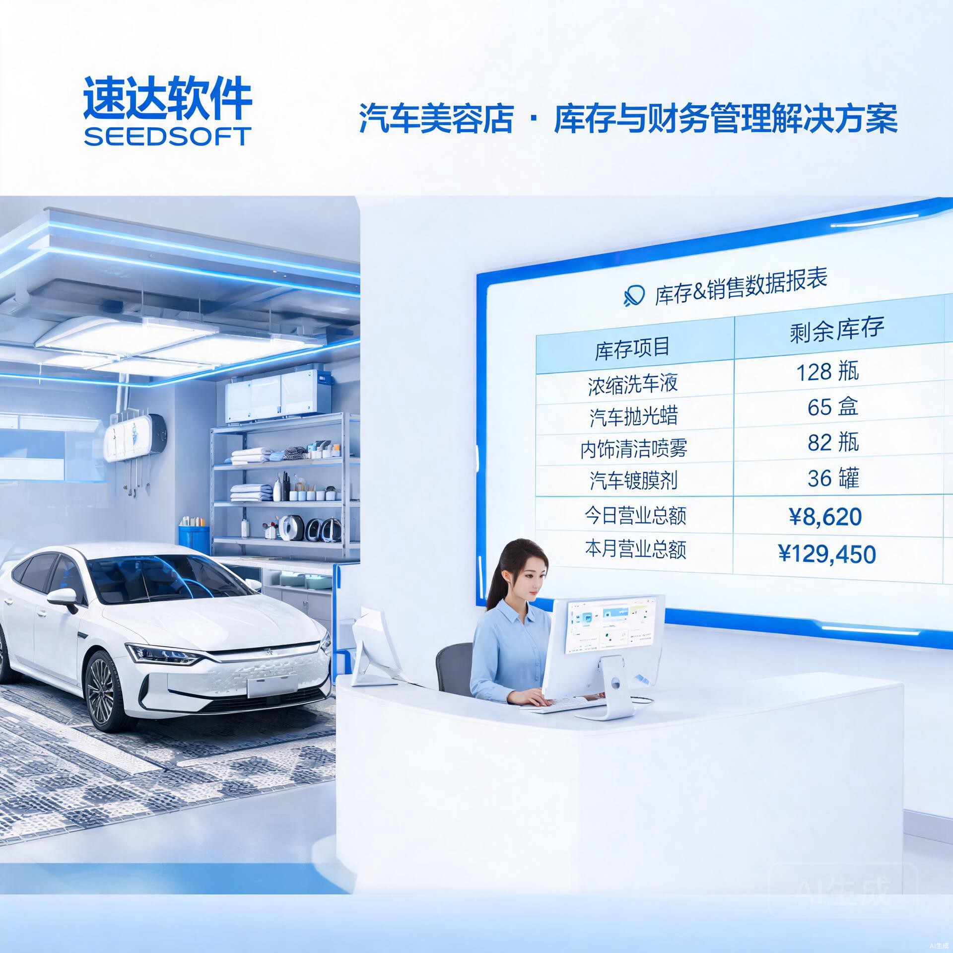 汽车美容店库存财务管理方案
