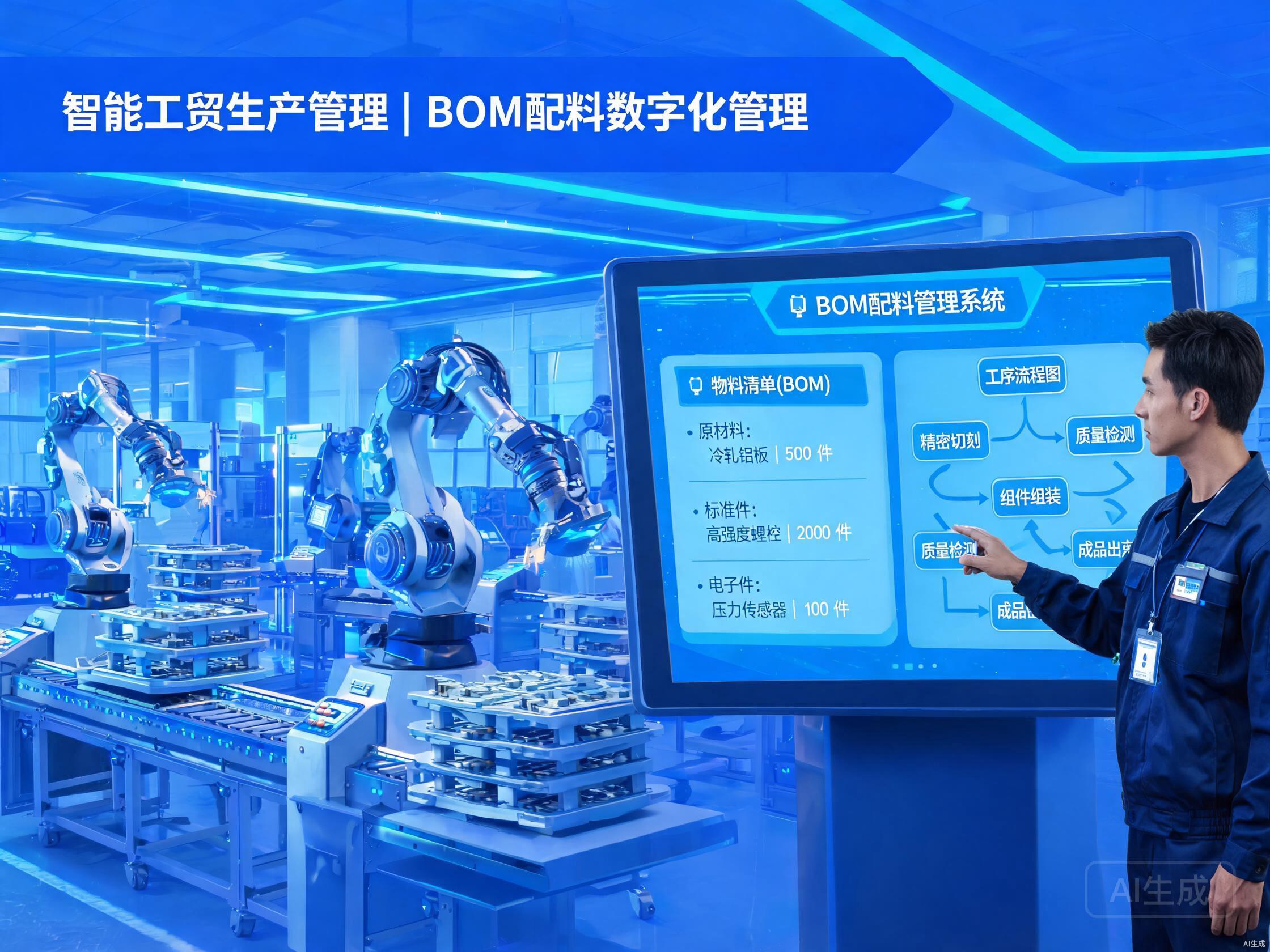 工贸企业BOM配料精细化管理|速达ERP生产物料管控与工序优化