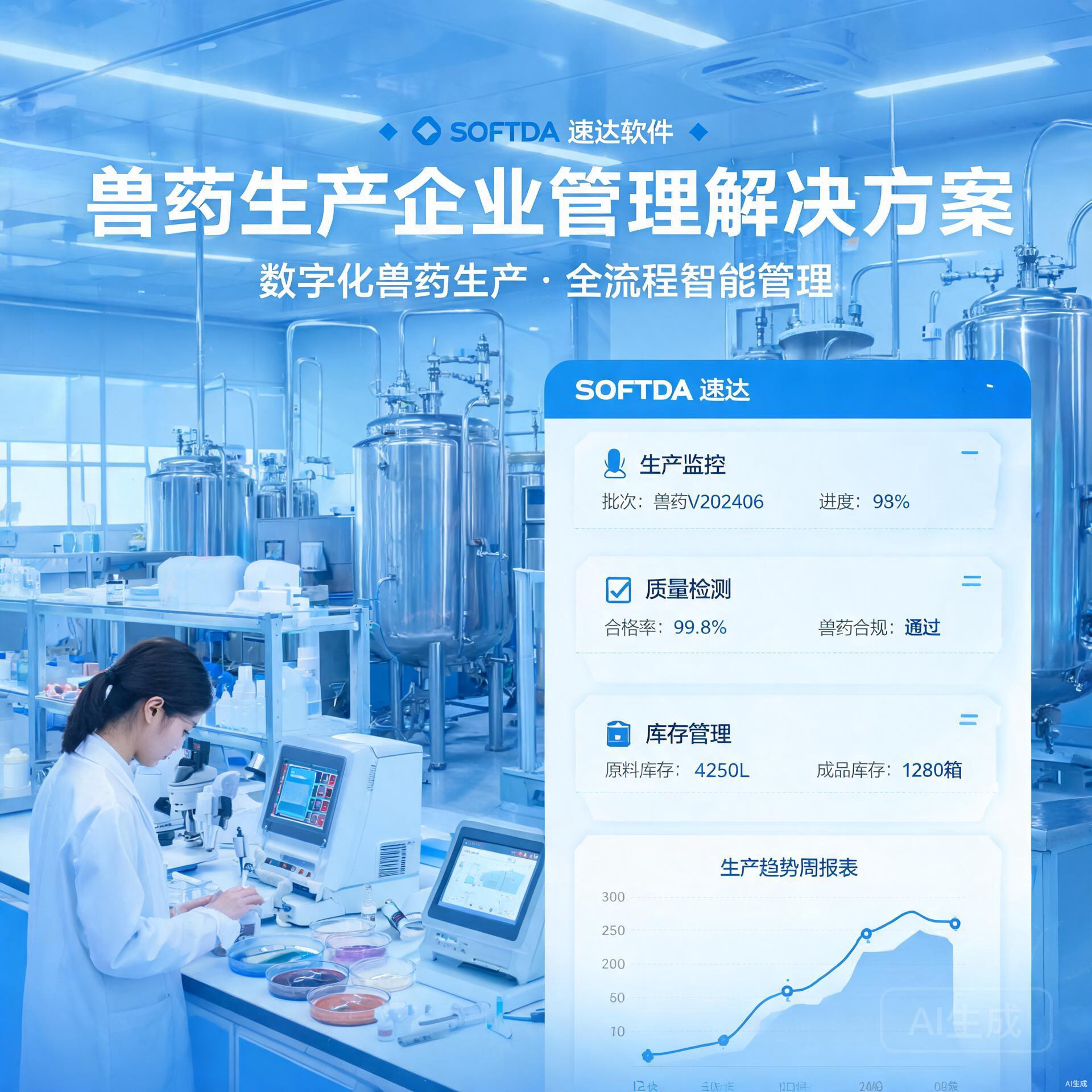 兽药生产企业管理方案 速达5000工业版升级实践
