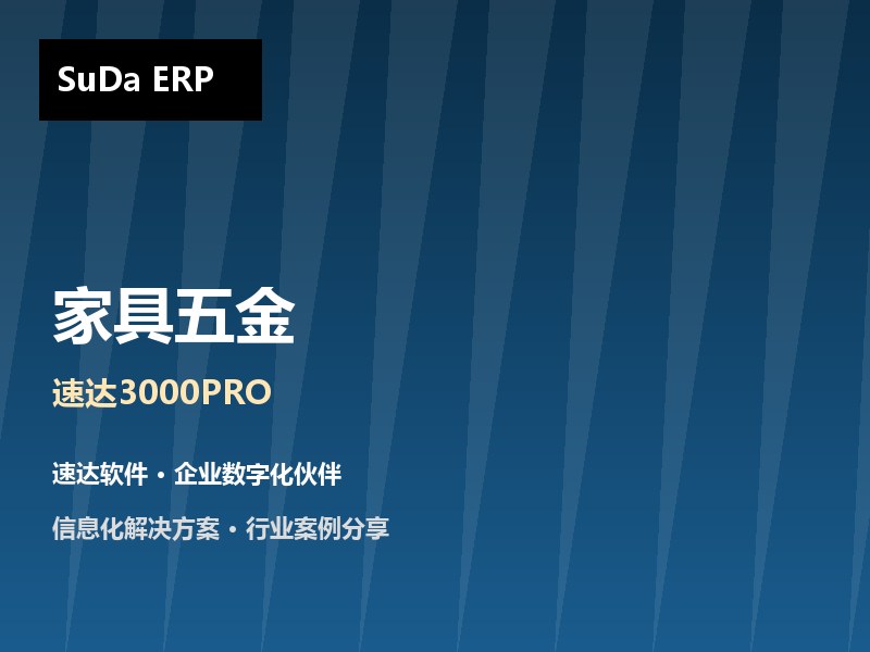 家具五金制品企业管理方案 速达3000PRO助力黄骅鑫星实现双地财务协同