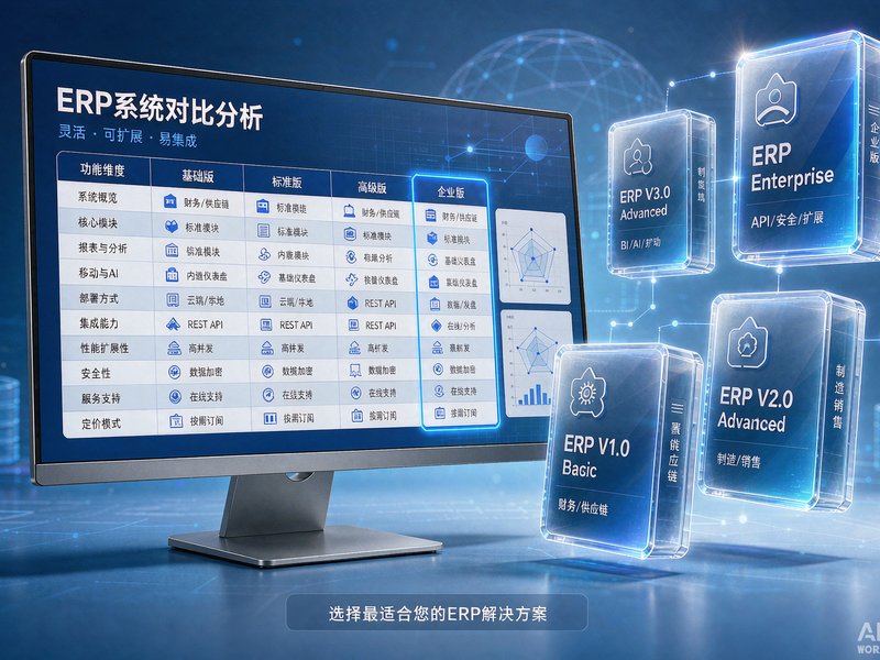 速达天耀云ERP全系列年租费用与功能权益对比｜2026全国企业选型采购指南
