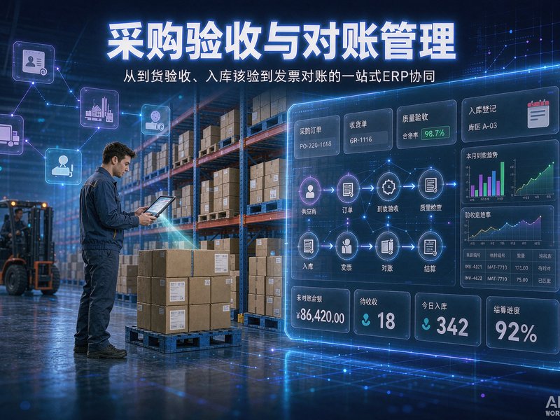 速达软件验收流程与货到验收对账教程｜全国企业采购管理实操避坑