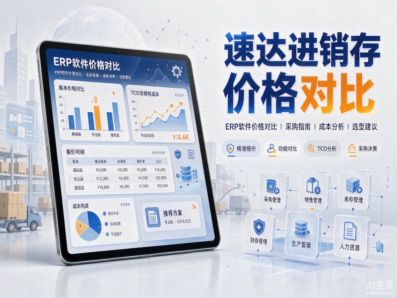 速达进销存软件各版本价格对比分析｜2026全国企业ERP采购预算指南