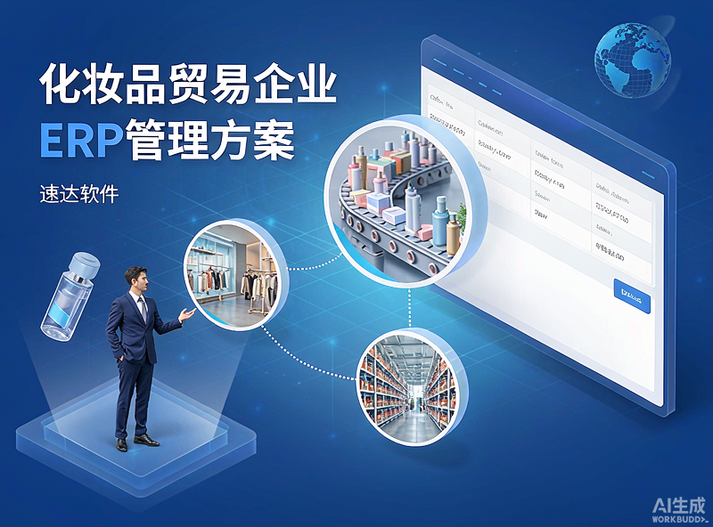化妆品贸易企业ERP管理方案 速达5000商业版助力多分支订单管理