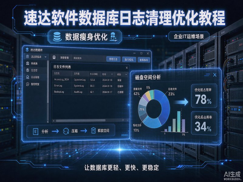 速达软件数据库日志清理与空间优化教程|全国企业服务器瘦身指南