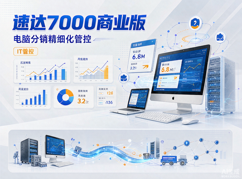 速达7000商业版助力电脑分销企业实现区域分销精细化管控