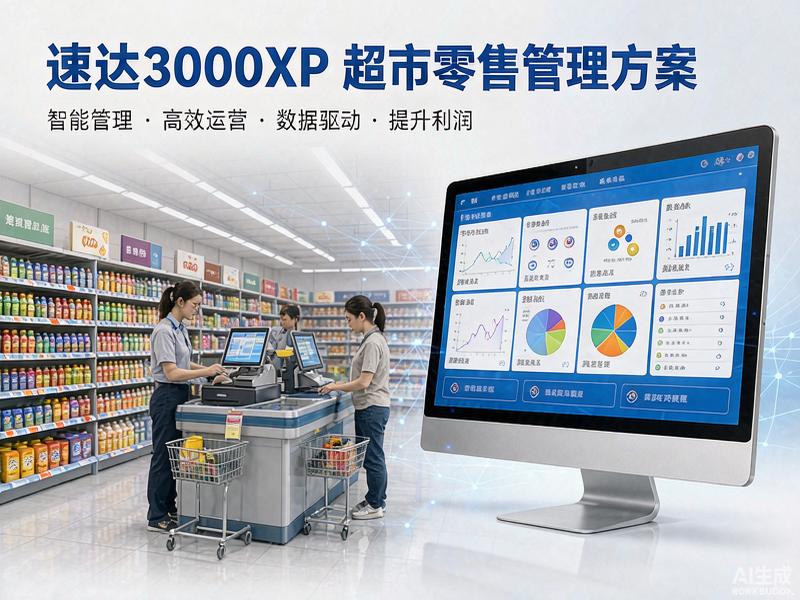 超市零售进销存管理方案 速达3000XP助力超市精细化运营