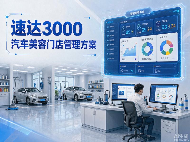 汽车美容店库存财务管理方案 速达3000助力门店高效运营