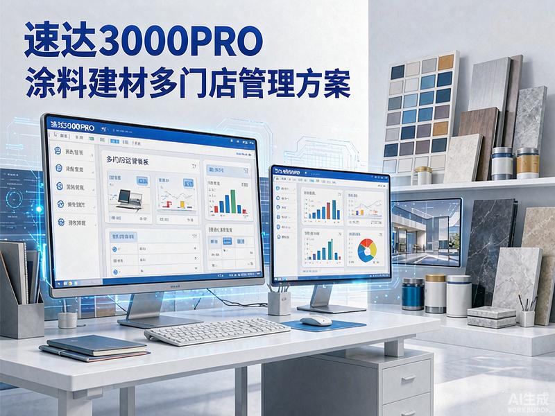 涂料建材多门店管理方案 速达3000PRO助力多站点协同管控