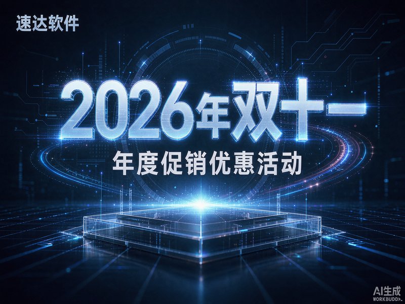 速达软件2026年双十一与年度促销优惠活动汇总｜全国企业采购省钱攻略