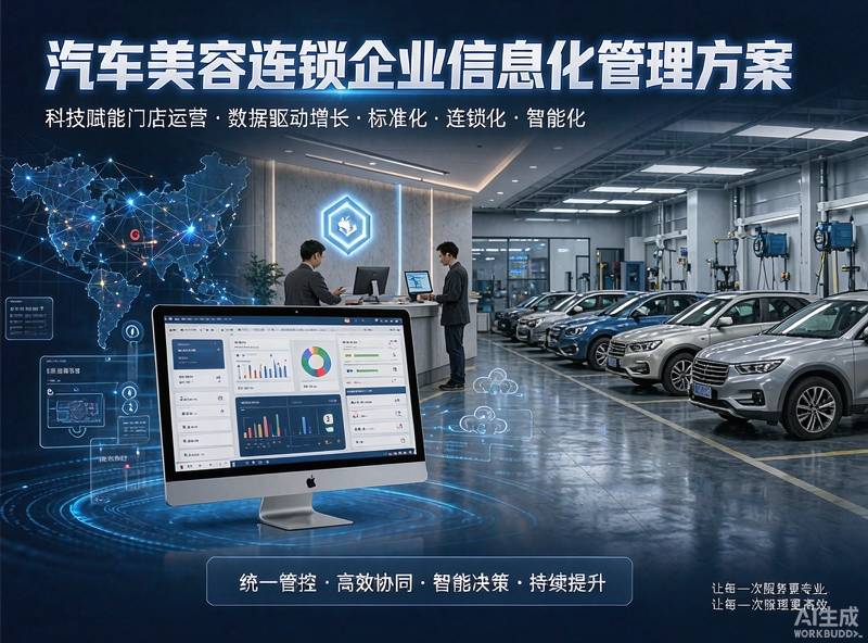 速达5000商业版助力广东靓马汽车美容连锁实现200+门店数字化管理