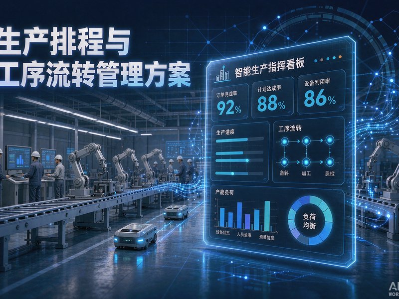 全国工贸企业生产排程与工序流转管理方案——速达ERP车间调度与进度管控实战