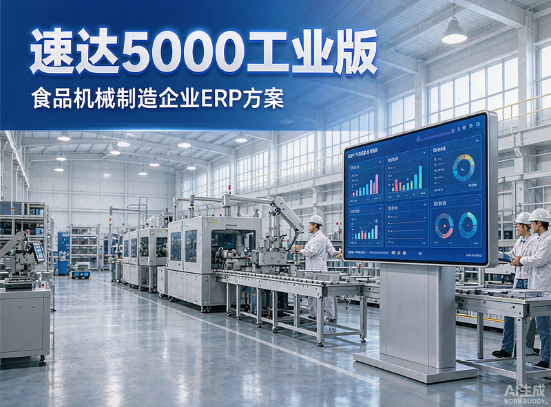 速达5000工业版助力食品机械制造企业实现按单生产精准核算