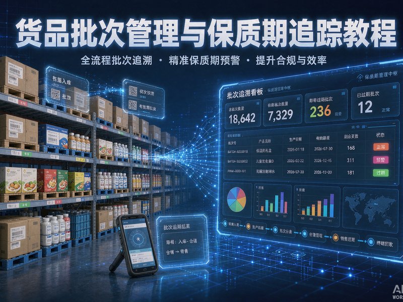 速达软件货品批次管理与保质期追踪教程——全国食品医药行业库存管理实操