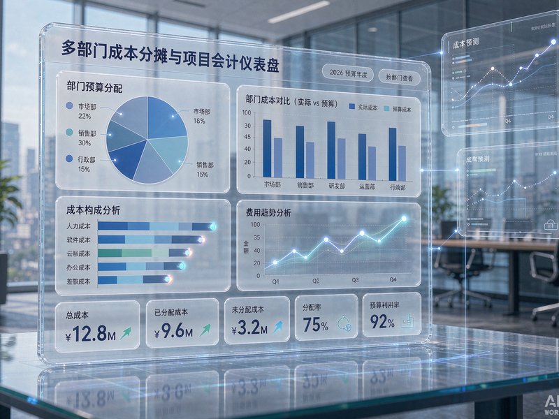 速达软件多部门项目成本归集与核算设置教程｜全国企业精细化管理实操指南