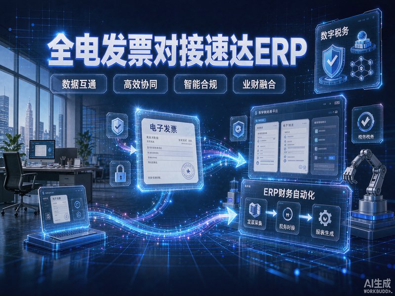 速达软件全电发票对接功能详解｜2026全国企业财税数字化指南