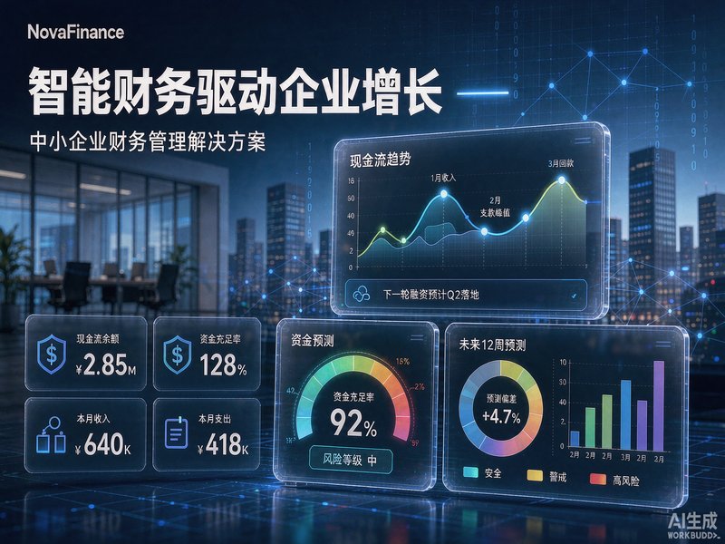 全国中小企业现金流量管理与资金预测方案｜速达ERP财务健康诊断实战